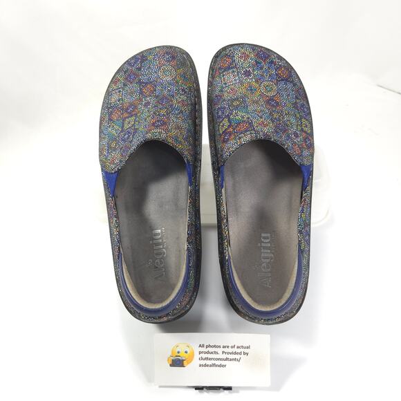 Alegria Debra Aztec Tile Casual Slip On Clog Womens Size 10 40 DEB-843 Multi - Picture 6 of 9